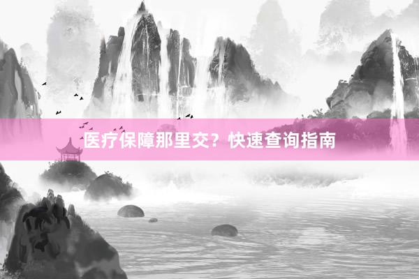 医疗保障那里交？快速查询指南